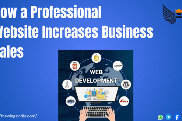 professional website increases business sales