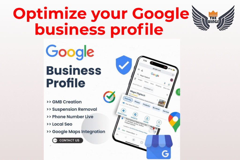 “Optimize Google Business Profile for local SEO and better visibility on Google Maps”